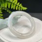 Blue Moonstone Bangle 54+MM Icy Translucent Blue Flash Round Symbiotic Tourmaline
