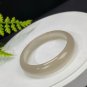 Light Champagne Gray Agate Bangle 52+MM High Icy Transparent Clean