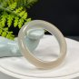Light Champagne Gray Agate Bangle 52+MM High Icy Transparent Clean