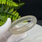 Light Champagne Gray Agate Bangle 52+MM High Icy Transparent Clean