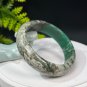 Green Lepidolite Bangle 59+MM Crystallization Celestial Eye
