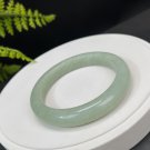 Serpentine Jade Bangle 59MM Icy Moisten Light Cyan White