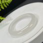 Cool White Agate Bangle 49+MM Icy Translucent Clean