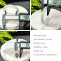 Cool White Agate Bangle 49+MM Icy Translucent Clean