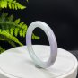 Natural Jadeite Bangle 55MM Certificated Grade A Lavender Faint Green Fei Cui Traditional Jade