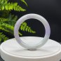 Natural Jadeite Bangle 55MM Certificated Grade A Lavender Faint Green Fei Cui Traditional Jade