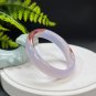 Purple Agate Bangle 56MM Icy Translucent Floating Cinnabar Dotted