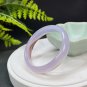 Purple Agate Bangle 56MM Icy Translucent Floating Cinnabar Dotted