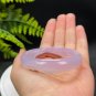 Purple Agate Bangle 56MM Icy Translucent Floating Cinnabar Dotted
