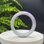 Natural Jadeite Bangle 56+MM Certificated Grade A Lavender Faint Green Fei Cui Traditional Jade