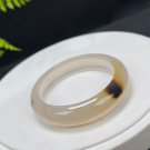 Champagne Gray Agate Bangle 51+MM Icy Translucent