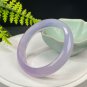 Gradient Purple Agate Bangle 59MM Icy Translucent Clean Dragon Scales Pattern