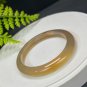 Gradient Champagne Gray Agate Bangle 56MM Icy Translucent Celestial Eye