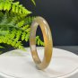 Gradient Champagne Gray Agate Bangle 56MM Icy Translucent Celestial Eye