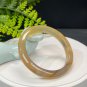Gradient Champagne Gray Agate Bangle 56MM Icy Translucent Celestial Eye