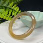Gradient Champagne Gray Agate Bangle 56MM Icy Translucent Celestial Eye