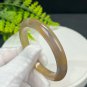 Gradient Champagne Gray Agate Bangle 56MM Icy Translucent Celestial Eye
