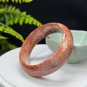 Fossilized Coral Bangle 58MM Porcelain Luster Celestial Eye Dragon Bones Pattern