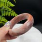 Gradient Purple Red Fossilized Coral Bangle 59MM Porcelain Luster Bryozoan Phoenix Tail