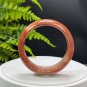 Gradient Orange White Fossilized Coral Bangle 58MM Porcelain Luster Phoenix Tail