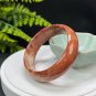 Gradient Orange White Fossilized Coral Bangle 58MM Porcelain Luster Phoenix Tail