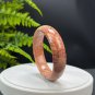 Orange Fossilized Coral Bangle 60MM Porcelain Luster Lemon Blossom Phoenix Tail