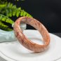 Orange Fossilized Coral Bangle 60MM Porcelain Luster Lemon Blossom Phoenix Tail