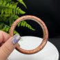 Orange Fossilized Coral Bangle 60MM Porcelain Luster Lemon Blossom Phoenix Tail
