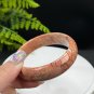 Orange Fossilized Coral Bangle 60MM Porcelain Luster Lemon Blossom Phoenix Tail
