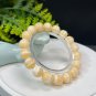 Genuine Yellow Calcite Beaded Bracelet 11mm Icy Crystallization Multi-layer
