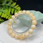 Genuine Yellow Calcite Beaded Bracelet 11mm Icy Crystallization Multi-layer