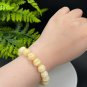 Genuine Yellow Calcite Beaded Bracelet 11mm Icy Crystallization Multi-layer