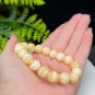 Genuine Yellow Calcite Beaded Bracelet 11mm Icy Crystallization Multi-layer