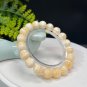 Genuine Yellow Calcite Beaded Bracelet 10.5mm Icy Crystallization Multi-layer
