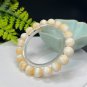 Genuine Yellow Calcite Beaded Bracelet 10.5mm Icy Crystallization Multi-layer