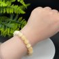 Genuine Yellow Calcite Beaded Bracelet 10.5mm Icy Crystallization Multi-layer