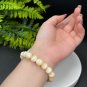 Genuine Yellow Calcite Beaded Bracelet 10.5mm Icy Crystallization Multi-layer
