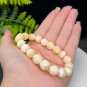 Genuine Yellow Calcite Beaded Bracelet 10.5mm Icy Crystallization Multi-layer