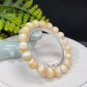 Genuine Yellow Calcite Beaded Bracelet 10mm Icy Crystallization Multi-layer