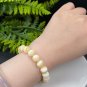Genuine Yellow Calcite Beaded Bracelet 10mm Icy Crystallization Multi-layer