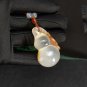 Agate Pendant Necklace Icy Translucent Clean Lychee White Honey Sugar Hand Carved Calabash Ruyi