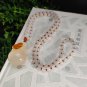 Agate Pendant Necklace Icy Translucent Clean Lychee White Honey Sugar Hand Carved Calabash Ruyi