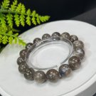Lepidolite Kyanite Beaded Bracelet 13mm Flash Icy Crystallization Blue
