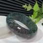 Madagascar Green Ocean Jasper Bangle 51MM Icy Porcelain Luster Celestial Eye