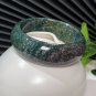 Madagascar Green Ocean Jasper Bangle 51MM Icy Porcelain Luster Celestial Eye