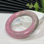 Pink Rhodonite Bangle 50MM Landscape Painting Chunky Round