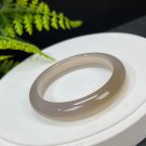 Purple Agate Bangle 53MM High Icy Translucent Floating Champagne Golden