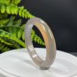 Purple Agate Bangle 53MM High Icy Translucent Floating Champagne Golden