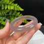 Purple Agate Bangle 53MM High Icy Translucent Floating Champagne Golden