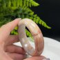 Fossilized Coral Bangle 53MM Pink White Porcelain Luster Kaleidoscope Pattern Celestial Eyes